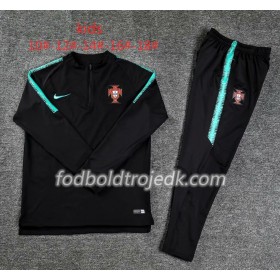 Portugal Børn Sweatshirt Dragt Sort 2018/19